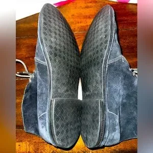 Cole Haan Navy Suede Leather Ankle Chukka Boots Size 8.5 Cole Haan Blue Suede Boots for Men for Sale | Shop New  main image 3